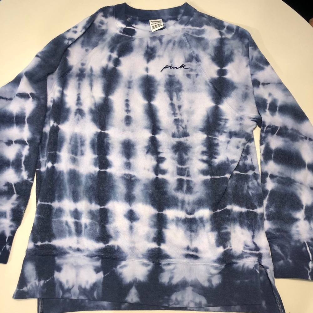 Victoria’s Secret PINK tie-dye fleece sweatshirt